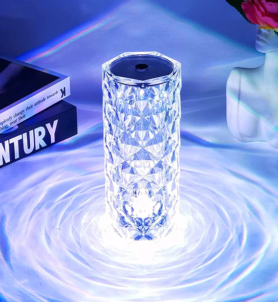 Romantic LED Rose Diamond Table Lamps